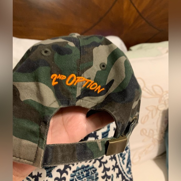Knethos Vintage Option 2 Adjustable Camo Distressed Cap PreOwned One Size - Picture 3 of 8
